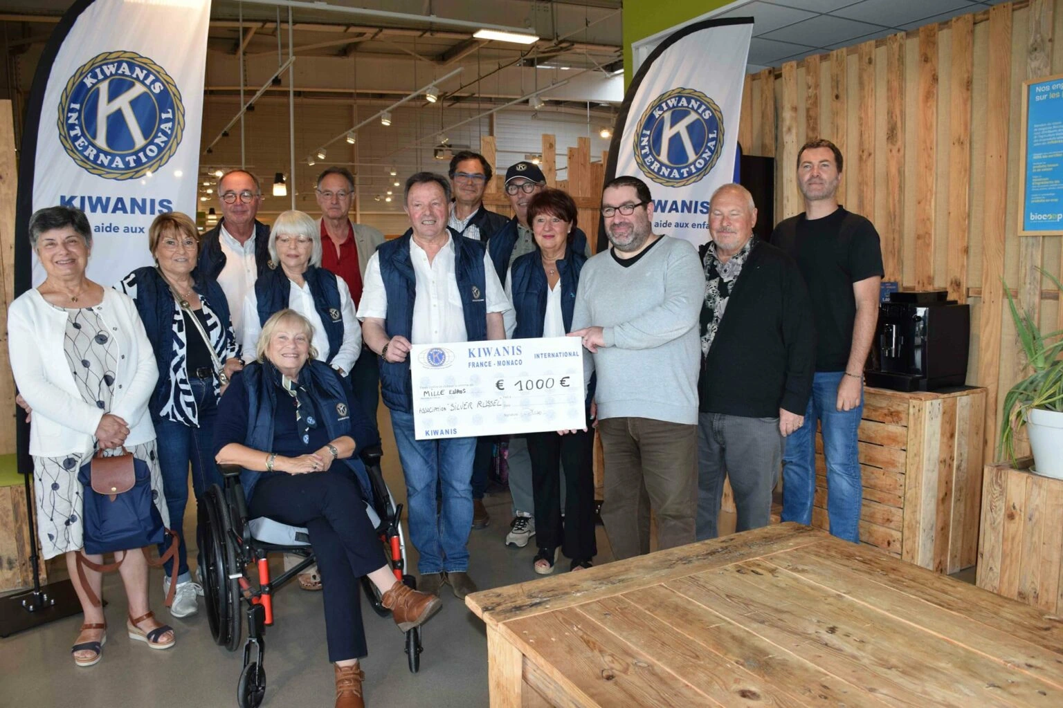Le club Kiwanis et la Biocoop des Sables d’Olonne